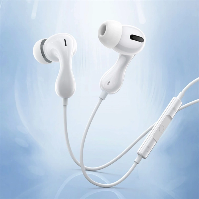 Słuchawki Baseus Encok CZ20 dokanałowe przewodowe USB-C - białe