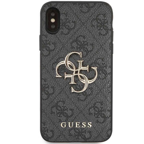 Hülle Guess GUHCPX4GMGGR iPhone X/XS grau/grau hartcase 4G Big Metal Logo Case