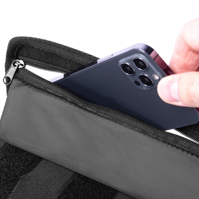 Wozinsky borsa da manubrio per bicicletta borsa a tracolla per bici nera (WBHBB-01)