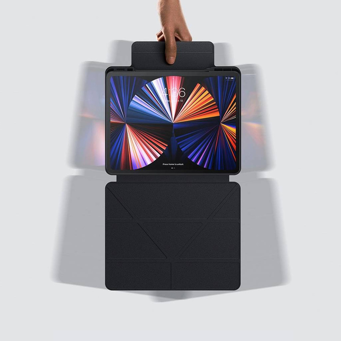 Baseus Safattach Y-type para iPad Pro 12.9" 2018/2020/2021 funda con soporte blanca (ARCX010102)