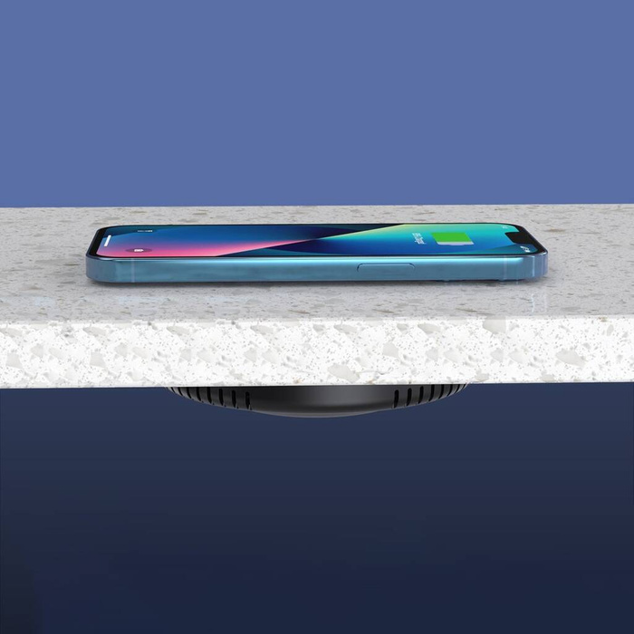 [APRÈS RETOUR] Chargeur à induction sous comptoir Choetech 10W + chargeur EU avec câble d'alimentation noir (T590-F)