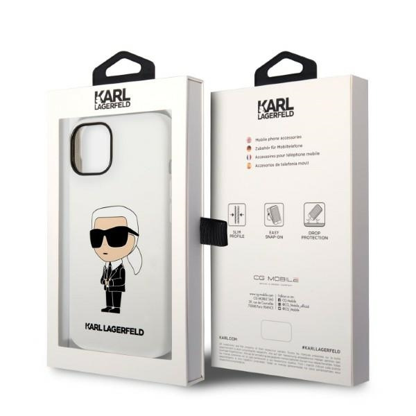 Karl Lagerfeld KLHCP14MSNIKBCH iPhone 14 Plus 6,7" hardcase white/white Silicone Ikonik