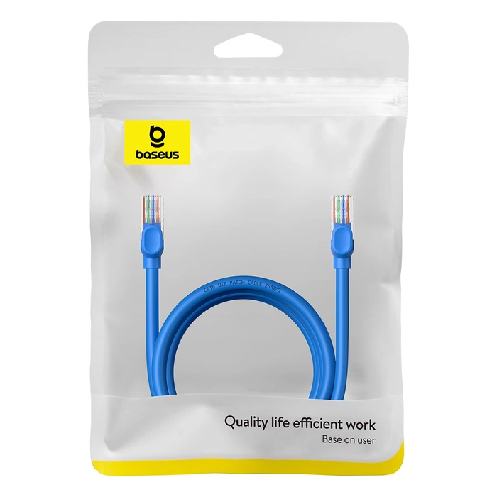 Round Cable Baseus Ethernet RJ45, Cat.6, 2m (blue)