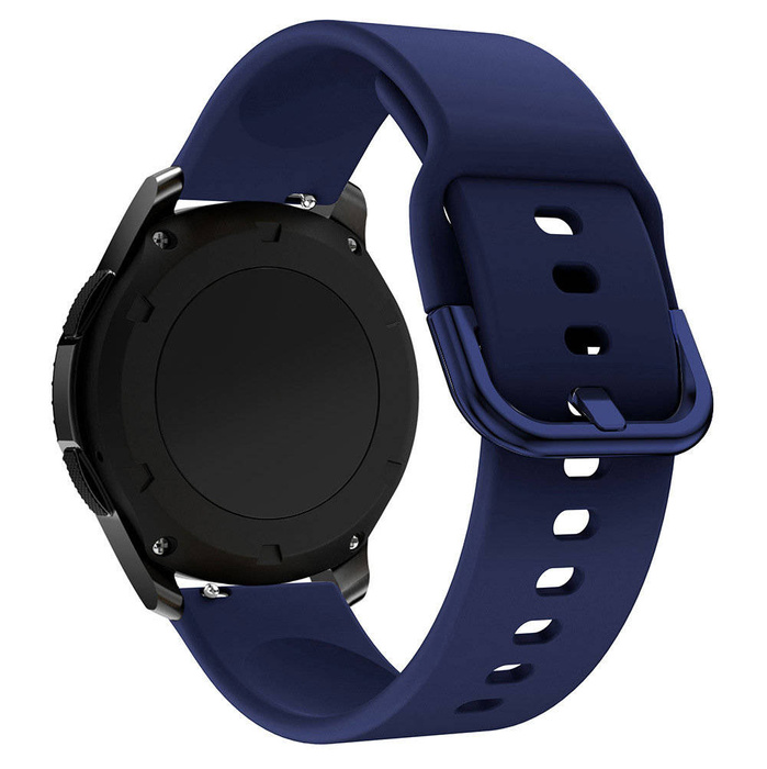 Correa de silicona TYS smartwatch band para relojes universal 20mm azul oscuro