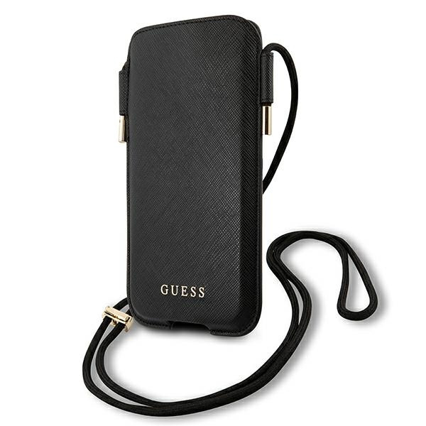 Guess Handbag GUHCP12MSAPSBK 6.1 "black / black Saffiano