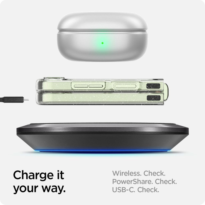 Funda Spigen Airskin Galaxy Z Flip 5 Glitter Cristal Case