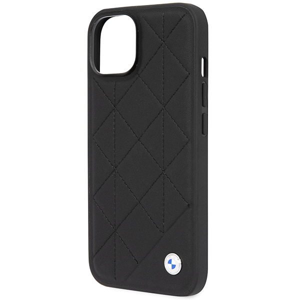 Funda BMW BMHCP14S22RQDK iPhone 14 6.1" Negro/Negro Piel Acolchada