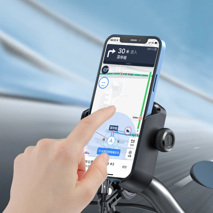 Joyroom JR-ZS431 phone holder for bike, motorcycle, scooter - black