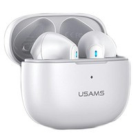 USAMS Kopfhörer Bluetooth 5.2 TWS NX10 Serie Dual mic wireless weiß/weiß BHUNX02