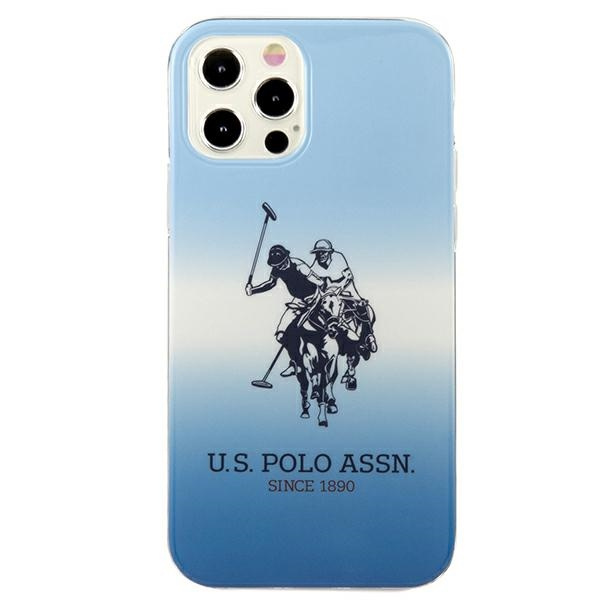 Case US POLO Apple iPhone 12 12 Pro Gradient Collection USHCP12MPCDGBL Blue Case