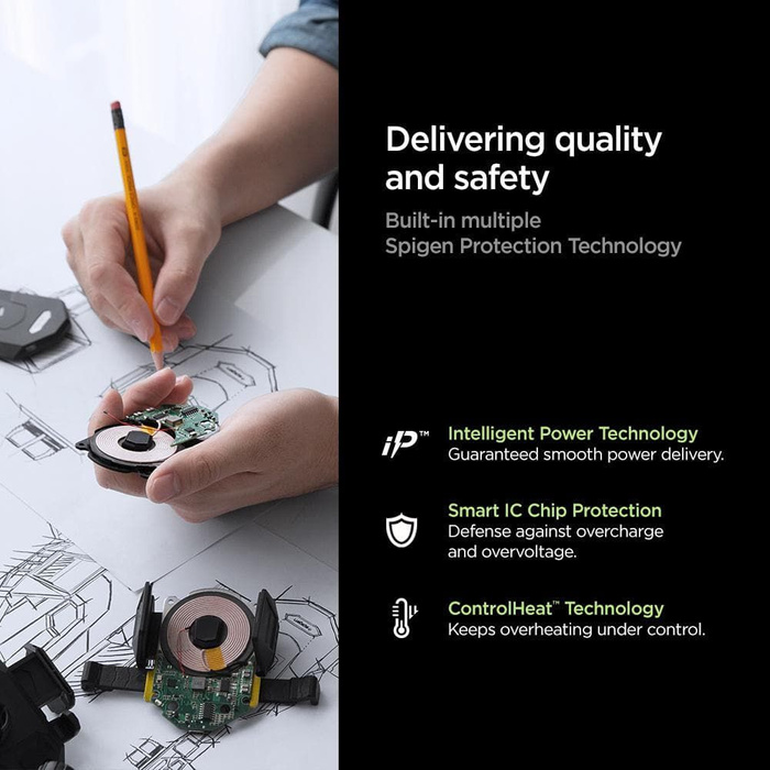 Spigen STEADIBOOST F31QC CHARGEUR DE VOITURE 2 PORTS PD27W/QC3.0 NOIR