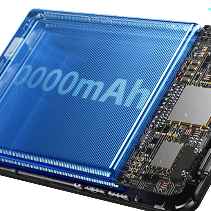 Powerbank Dudao K29 10000mAh PD 20W z MagSafe z metalową obudową, podstawką i wbudowanymi kablami USB-C/Lightning - szary