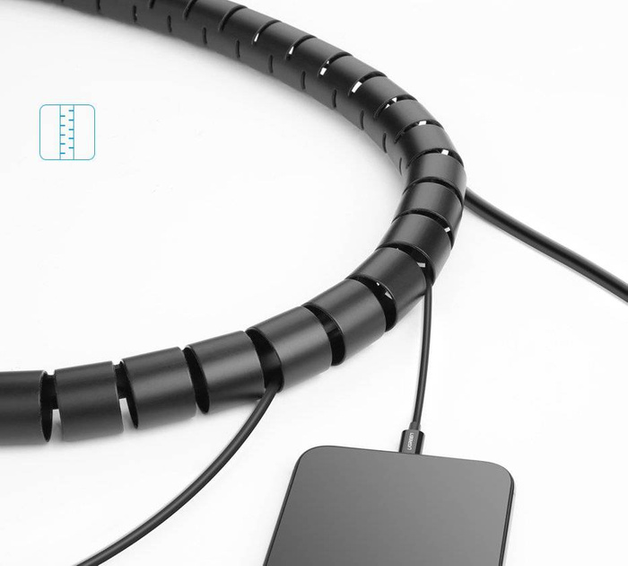 Ugreen spiral tube cable organizer 1,5m black (30818)