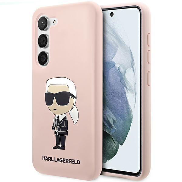 Obal Karl Lagerfeld Silicone Nft Ikonik - Obal Samsung Galaxy S23 (růžový) Case