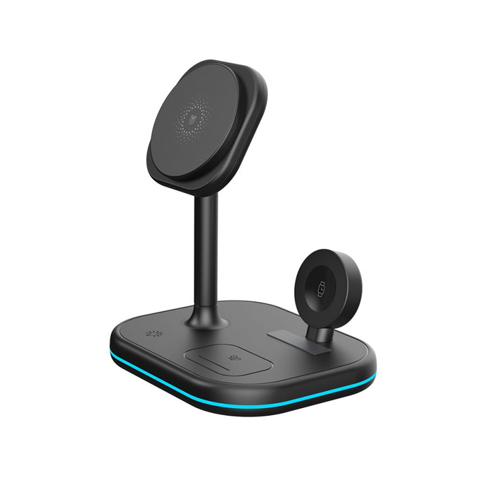 TECH-PROTECT QI15W-A27 3IN1 MagNETIC MagSafe WIRELESS CHARGER BLACK