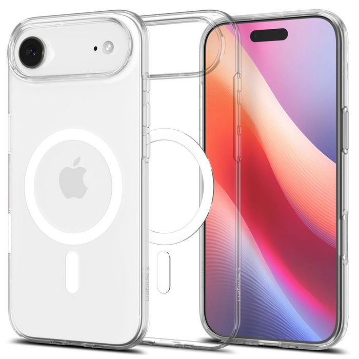 Spigen Liquid Crystal Mag MagSafe IPhone 17 AIRE CLARO/BLANCO