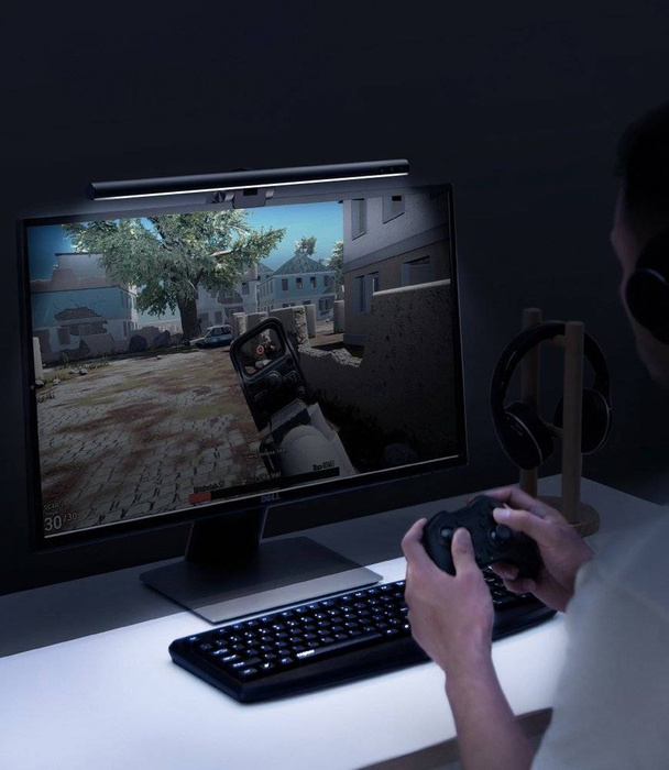 Baseus i-wok LED světlo pro osvětlení obrazovky stolního monitoru černé (DGIWK-B01)