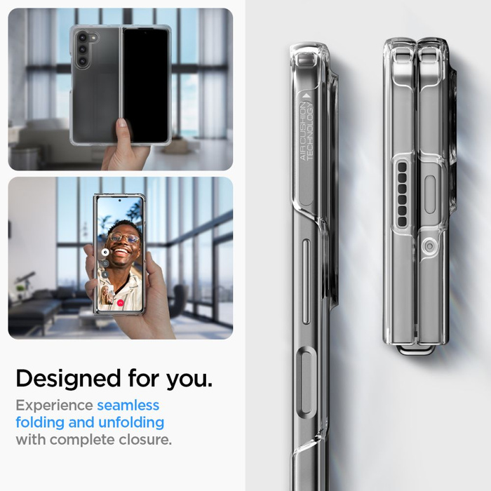 Case Spigen Ultra Hybrid Galaxy Z Fold 5 Crystal Clear Case