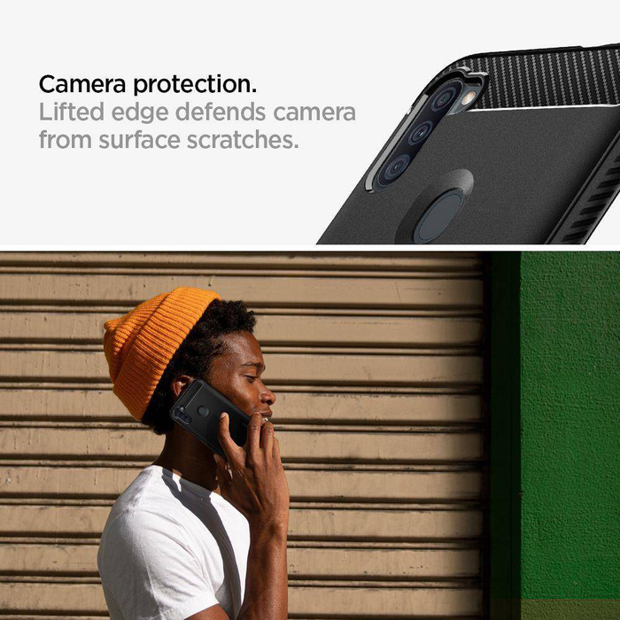 Pouzdro SPIGEN Rugged Armor Galaxy A11 Matte Black Černé pouzdro