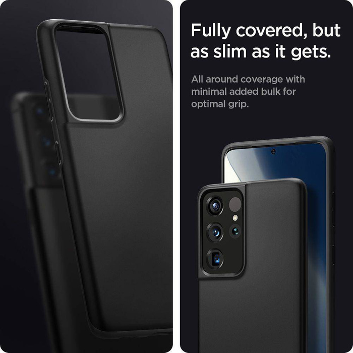 Case Spigen Galaxy S21 Ultra Thin Fit Black Case