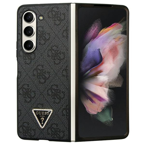Hülle Guess GUHCZFD5P4TDPK F946 Galaxy Z Fold 5 schwarz/schwarz hartcase Leder 4G Diamond Triangle Case
