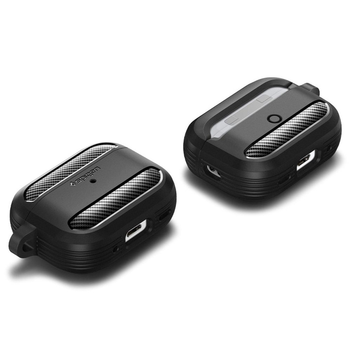 Funda Spigen Rugged Armor Apple AIRPODS PRO 1 / 2 MATTE NEGRO