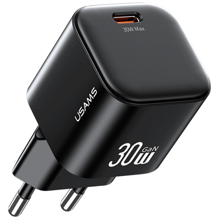 Ładowarka sieciowa USAMS JO Series CC262 30W USB-C + kabel USB-C/Lightning 1m biały