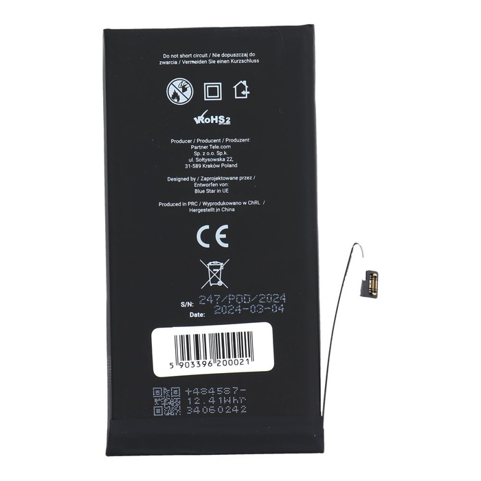 Bateria do iPhone 13 3227 mAh Blue Star HQ