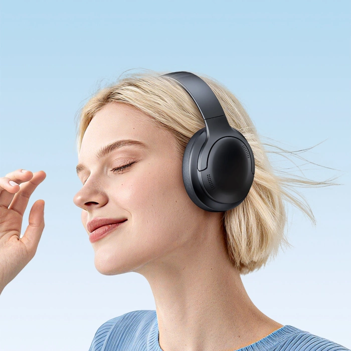 Baseus Bass BH1 Lite Kabellose On-Ear-Kopfhörer mit Bluetooth 6.0 - Schwarz