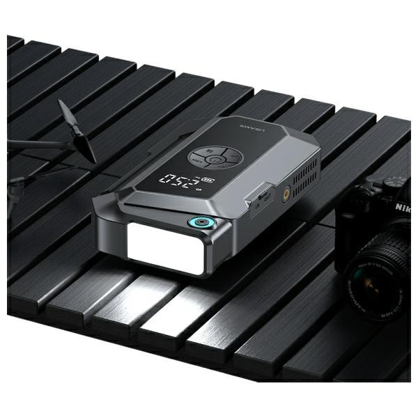 USAMS Jumpstarter Powerbank 8000mAh +     wbudowana latarka czarny/black ZB287