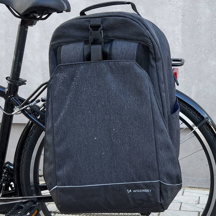 Wozinsky portaequipajes para bicicleta mochila para bicicleta con marco 2in1 30l negro (WBB33BK)