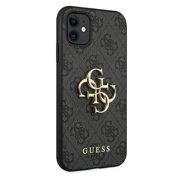 Coque GUESS Apple iPhone 11 4G Big Metal Logo Grey Hardcase