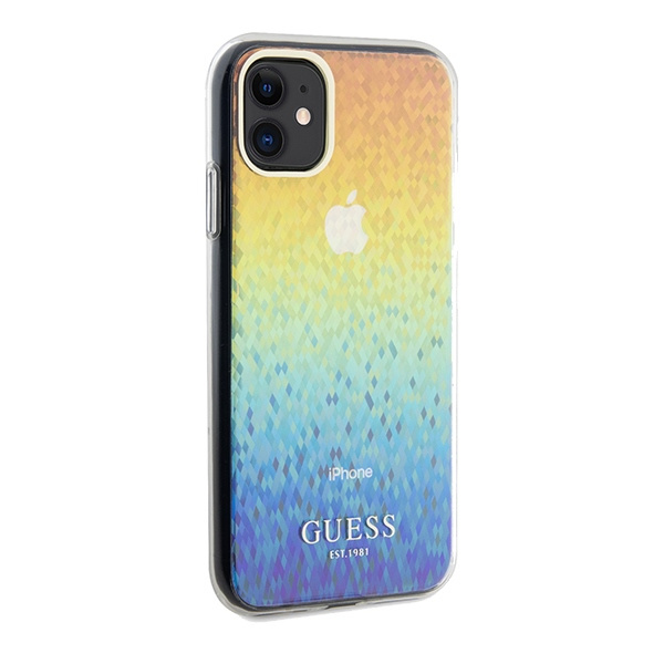 Etui Guess GUHCN61HDECMI iPhone 11 / Xr 6.1" wielokolorowy hardcase IML Faceted Mirror Disco Iridescent Case
