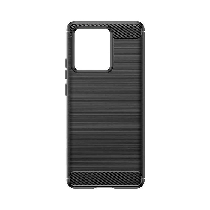 Custodia in silicone Carbon Case per Motorola Edge 40 - nera
