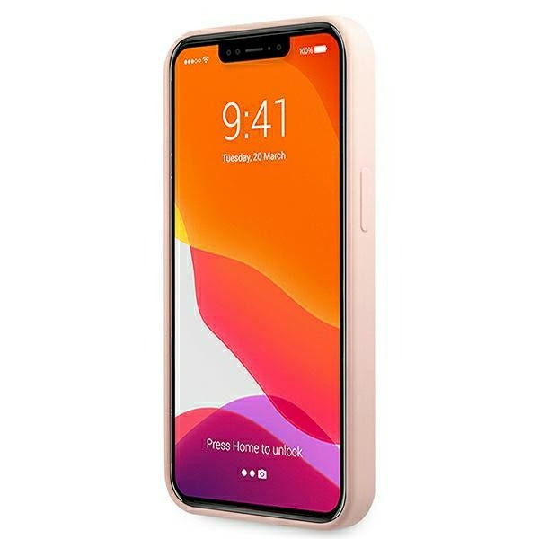 Hülle KARL LAGERFELD Apple iPhone 13 Pro Max Silikon Ikonik Karl & Choupette MagSafe Rosa Hartcase