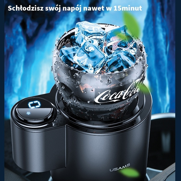 Ohřívač nápojů USAMS do auta černý