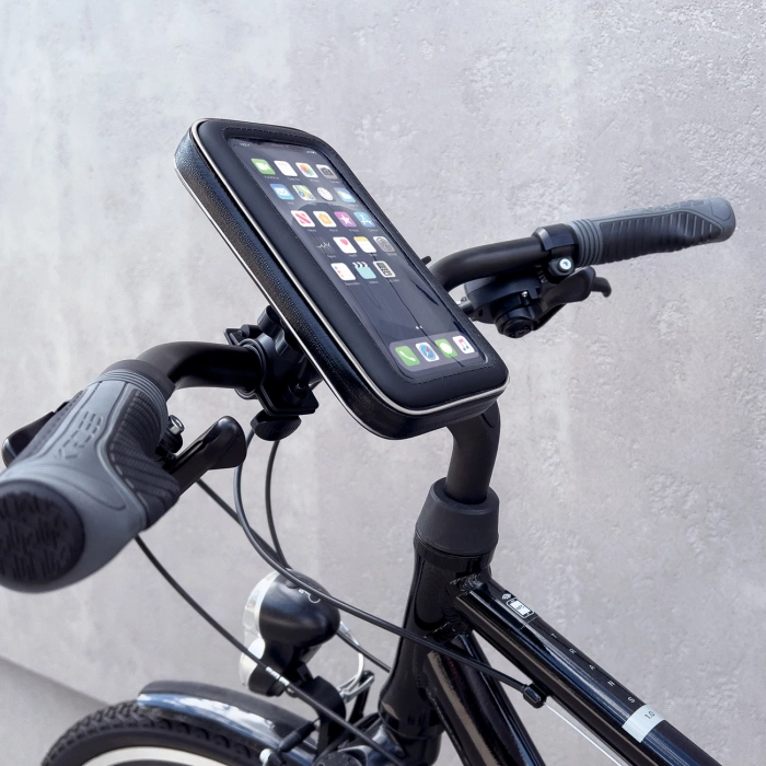 Support téléphone Wozinsky pour vélo, moto, scooter noir (WBHBK7)
