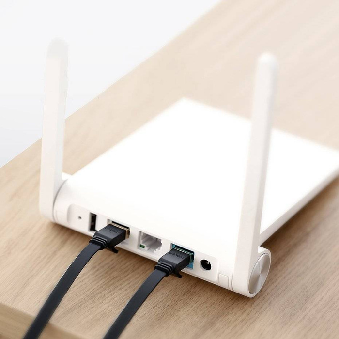 Ugreen Internet Netzwerkkabel Ethernet Patchkabel RJ45 Cat 7 STP LAN 10 Gbps 10m Schwarz (NW106 11265)