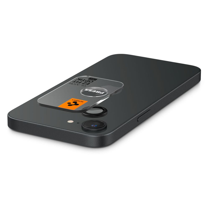 SPIGEN OPTIK PRO GLAS.TR "EZ FIT" CAMERA PROTECTOR 2-PACK IPHONE 16E BLACK