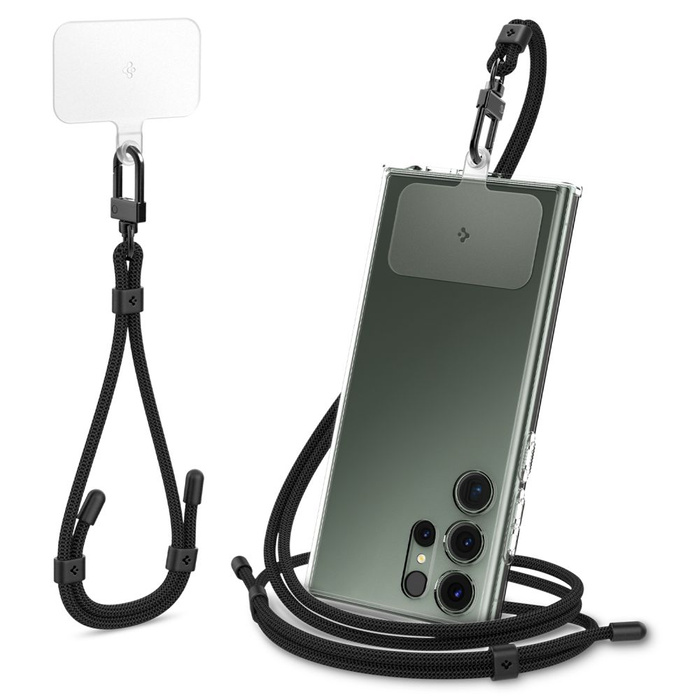 Spigen ENSEMBLE DE SANGLES UNIVERSELLES POUR LE CORPS ET LE POIGNET NOIR