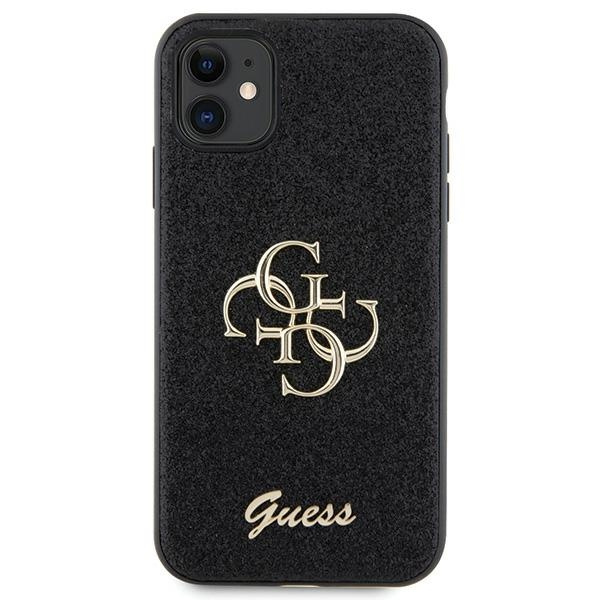 Guess GUHCN61HG4SGK iPhone 11 / Xr 6.1" black/black hardcase Glitter Script Big 4G