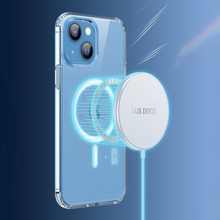Dux Ducis Clin magnetické pouzdro pro iPhone 14 Max kompatibilní s MagSafe transparentní