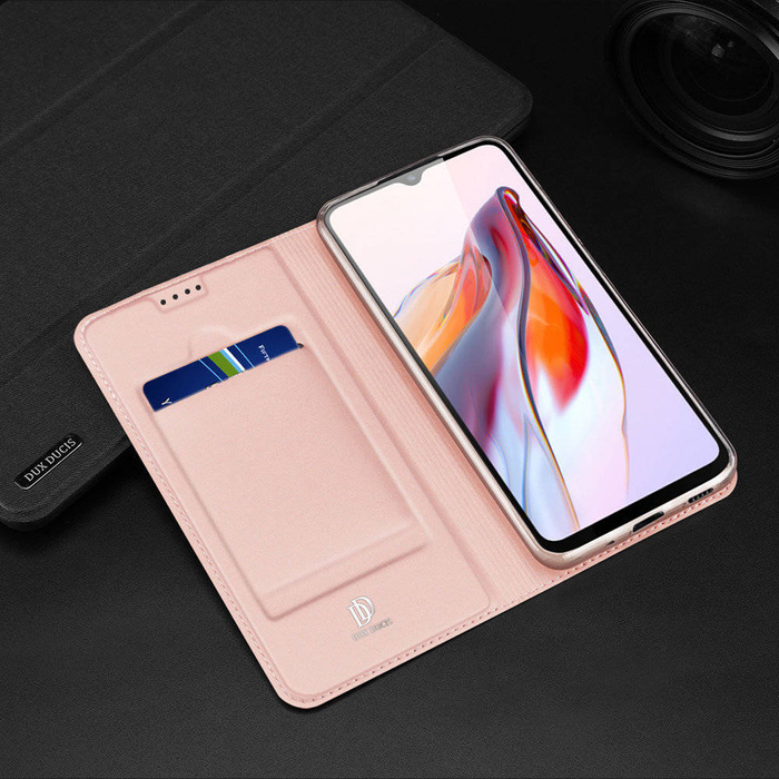 Coque Dux Ducis Skin Pro pour Xiaomi Redmi 11A / Poco C55 / Redmi 12C Housse Flip Card Wallet Stand Rose