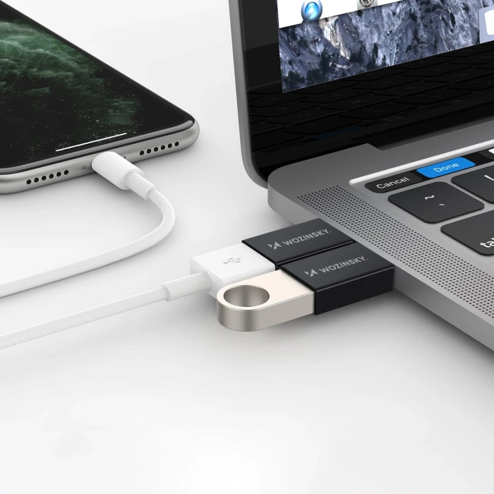 Adapter Wozinsky W10GY1S USB-C - USB-A 3.2 10Gb/s - czarny