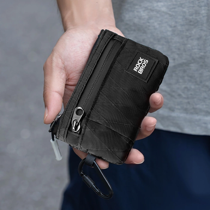 Rockbros Travel Wallet with Carabiner - Black