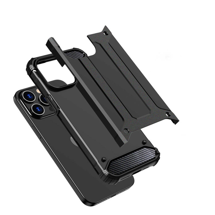 Coque iPhone 15 Pro Max Hybrid Armor - noire