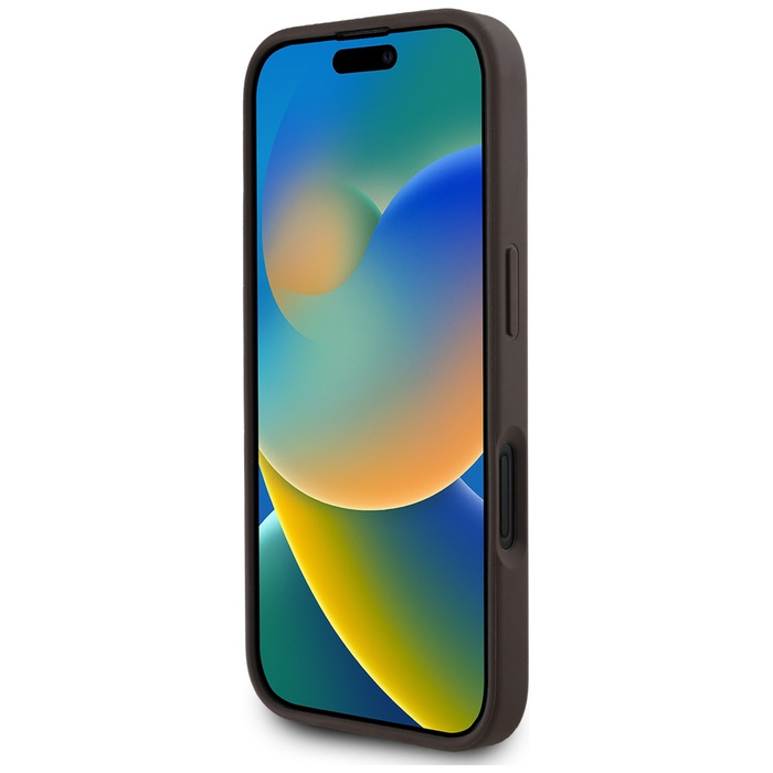 Etui Guess 4G Circle Classic Logo        MagSafe do iPhone 16 brązowy