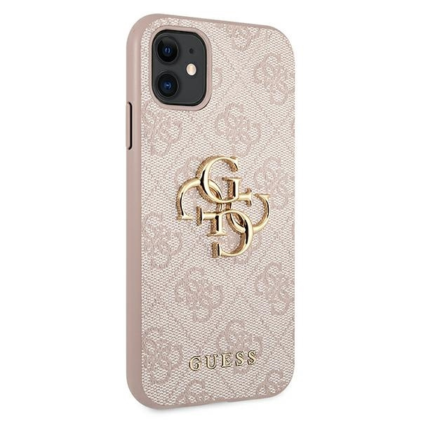Cover GUESS Apple iPhone 11 4G Big Metal Logo Pink Hardcase CASE