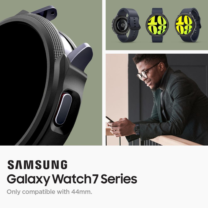 Spigen Liquid Air Galaxy Watch MATTE SAMSUNG 7 (44 MM) NEGRO