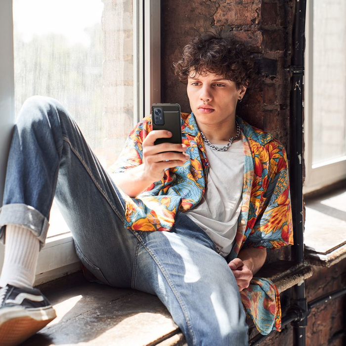 Spigen Rugged Armor Xiaomi 12 12X Cover MATTE Nero Case